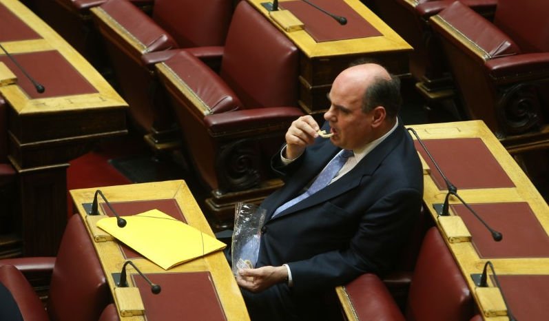 Ο Βουλευτής ΝΔ, Θεόδωρος Φορτσάκης στα έδρανα της Βουλής