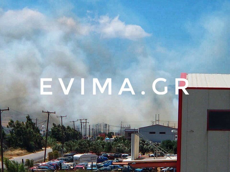 φωτιά στον Κάμπο Καρύστου