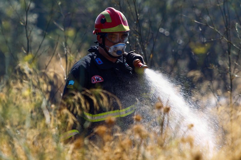Στη Ραφήνα επιχειρούν 62 πυροσβέστες με 48 οχήματα, μηχανοκίνητο ειδικό τμήμα της Πυροσβεστικής, 4 ομάδες πεζοπόρων, 4 ελικόπτερα και 2 αεροσκάφη.Φωτογραφία: EUROKINISSI/ ΘΑΝΑΣΗΣ ΔΗΜΟΠΟΥΛΟΣ