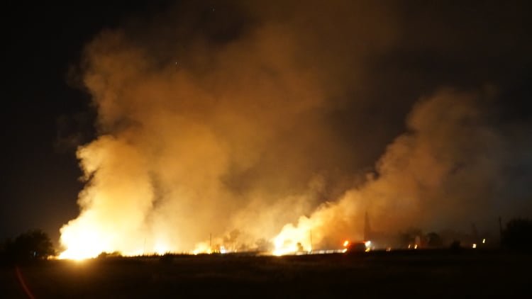 Φωτιά σε χωράφι δίπλα στα ΤΕΙ Λάρισας