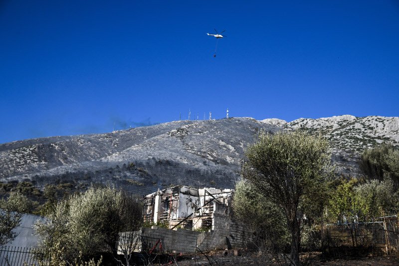 Σε αυτό το σημείο στην Παιανία ξεκίνησε η πυρκαγιά