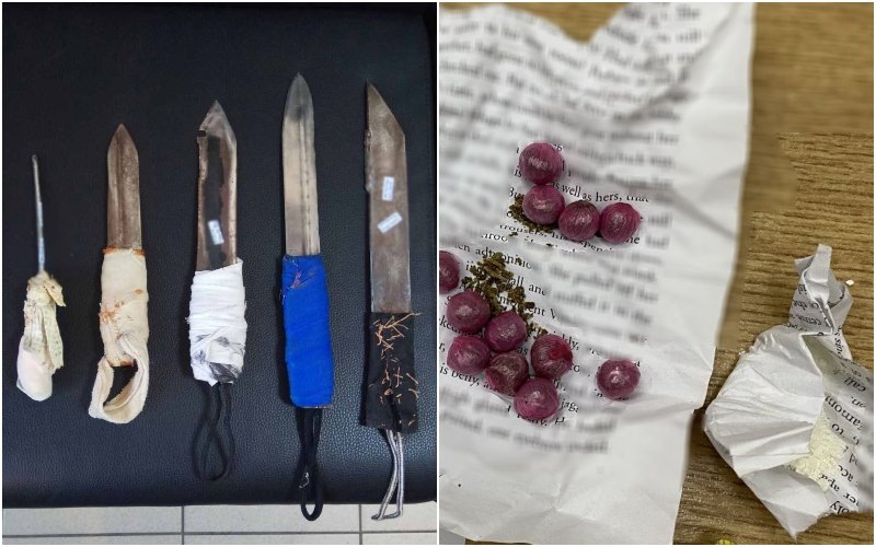 Ναρκωτικά, μαχαίρια, σουβλιά και κινητά εντοπίστηκαν σε έρευνες στις φυλακές Κορυδαλλού και Δομοκού