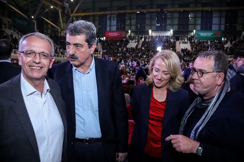Από αριστερά: Παναγιώτης Ρήγας, Παύλος Πολάκης, Ρένα Δούρου και Γιάννης Μουζάλας