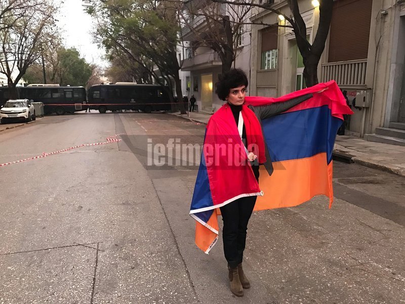 Διαδήλωση για την 104η επέτειο της Γενοκτονίας των Αρμενίων.