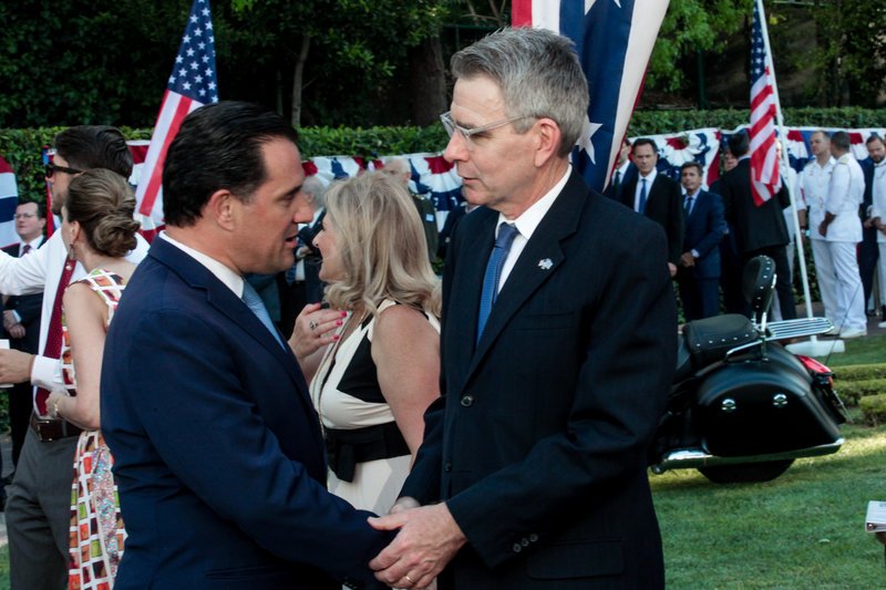 Ο Αδωνις Γεωργιάδης με τον Τζέφρι Πάιατ