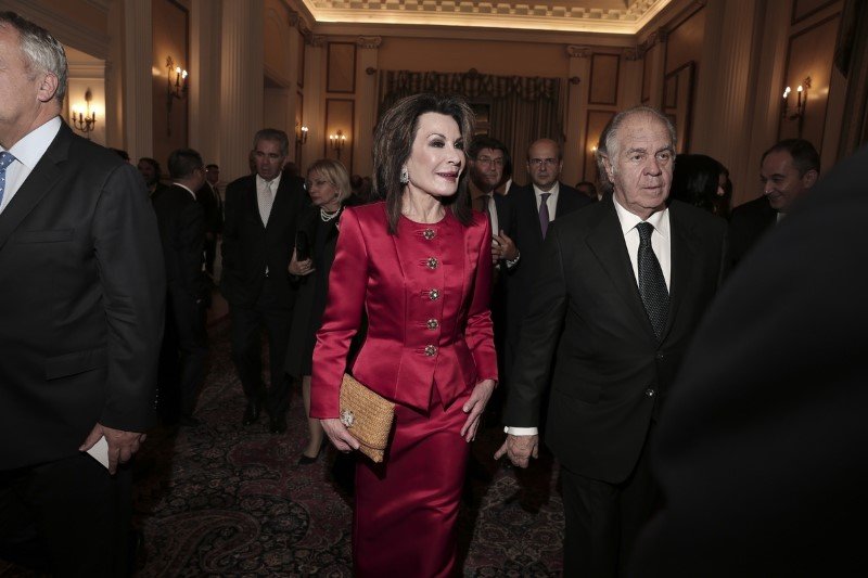Η Γιάννα Αγγελοπούλου με τον σύζυγό της Θεόδωρο Αγγελόπουλο