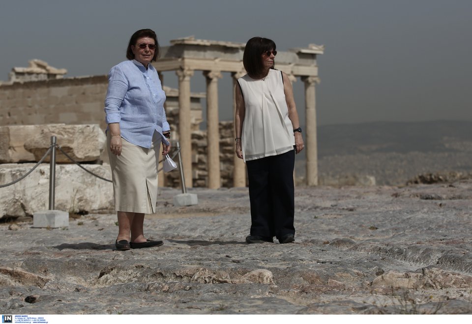 Με την Πρόεδρο της Δημοκρατίας στην Ακρόπολη
