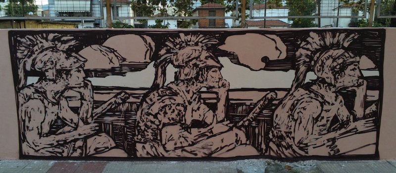 Στον Βόλο γκράφιτι για την Αργοναυτική Εκστρατεία
