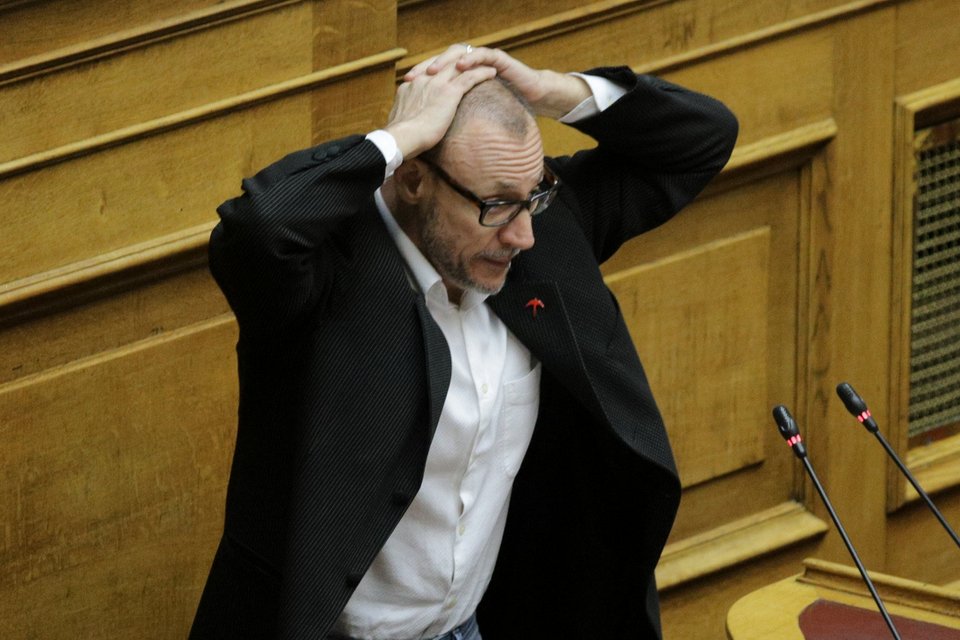 O Κλέων Γρηγοριάδης στη Βουλή/ Φωτογραφία: EUROKINISSI/ΓΙΑΝΝΗΣ ΠΑΝΑΓΟΠΟΥΛΟΣ