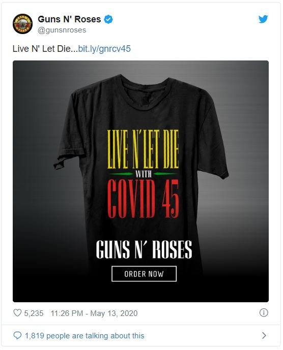 Ανάρτηση των Guns N 'Roses 