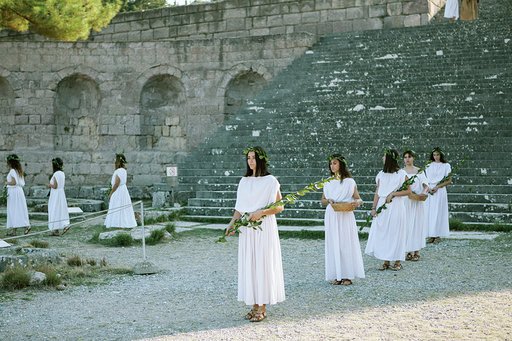 Aναπαράσταση του ορκου του Ιπποκράτη στην Κω