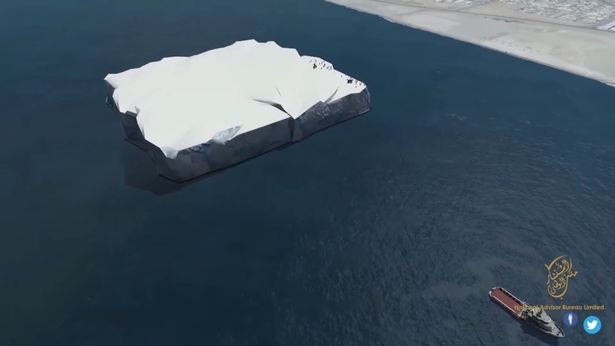 To παγόβουνο θα σύρει ειδικά τροποποιημένο ρυμουλκό από την Ανταρκτική μέχρι τα ΗΑΕ.