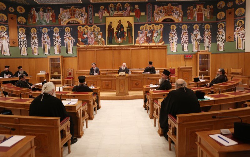 Κορωνοϊός: Μετά τις πιέσεις συνεδριάζει εκ νέου η Ιερά Σύνοδος - Παρών ο λοιμωξιολόγος Σ. Τσιόδρας -Φωτογραφία: Eurokinissi/Χρήστος Μπόνης