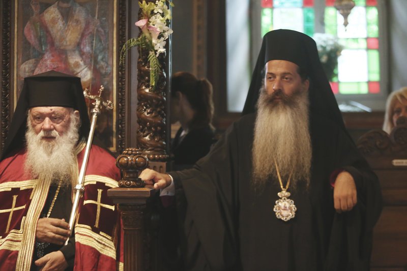 Ο Αρχιεπίσκοπος Ιερώνυμος στον Ιερό Μητροπολιτικό Ναό Κοιμήσεως της Θεοτόκου Ύδρας -Φωτογραφία: Eurokinissi/XΡΗΣΤΟΣ ΜΠΟΝΗΣ