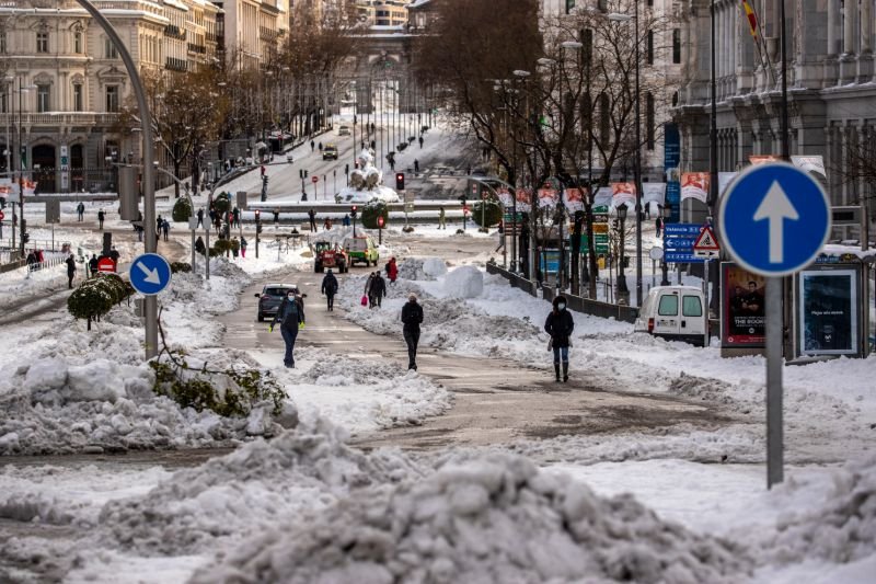 Χιόνι στη Μαδρίτη 2021
