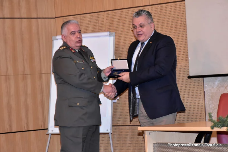 Διοικητής ΓΥΣ Βαρδής Καγιαδάκης & Πρύτανης ΑΠΘ Νίκος Παπαϊωάννου