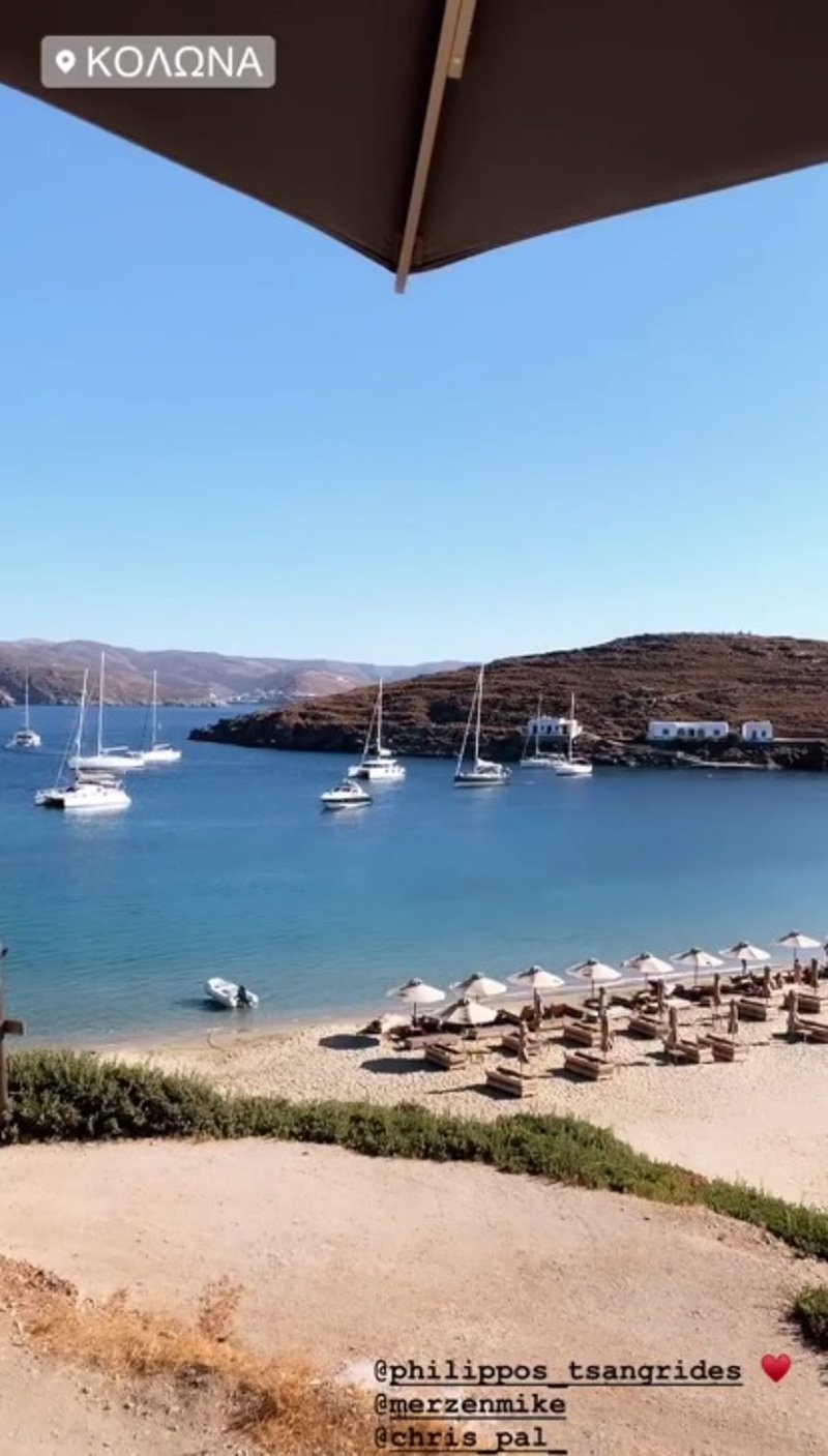 Η παρουσιάστρια του Open βρέθηκε στο νησί με τον σύντροφό της / Φωτογραφία: Instagram