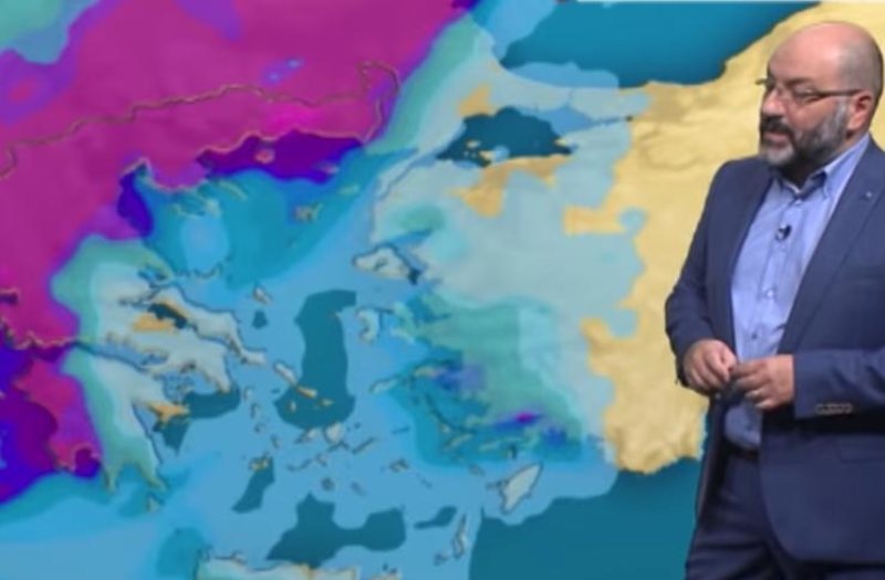 Η πρόγνωση του καιρού από τον Σάκη Αρναούτογλου