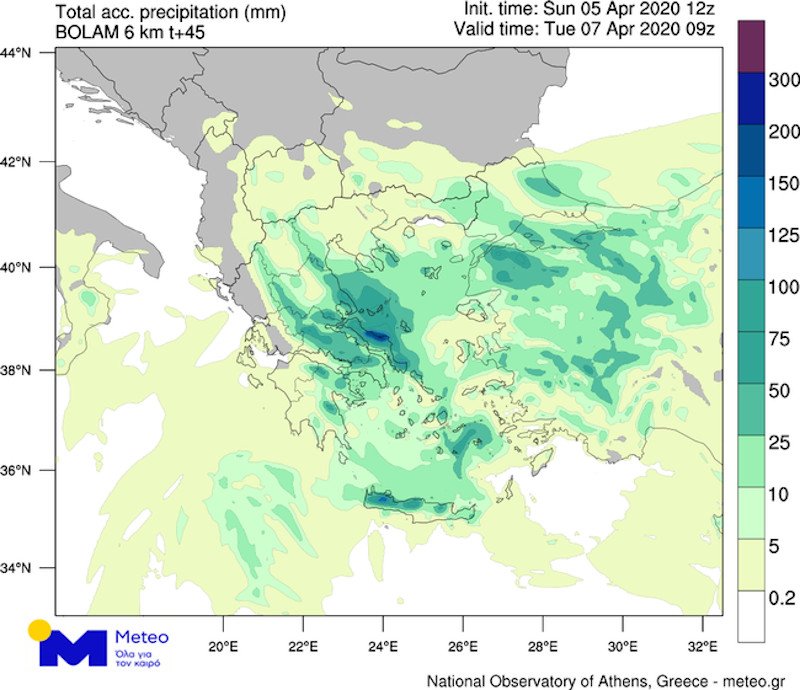 καιρός βροχή άνεμοι meteo