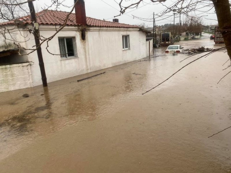Κακοκαιρία πλημμύρα στη Ροδόπη