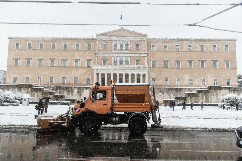 κακοκαιρία Μήδεια Αθήνα συνεργεία καθαρισμού