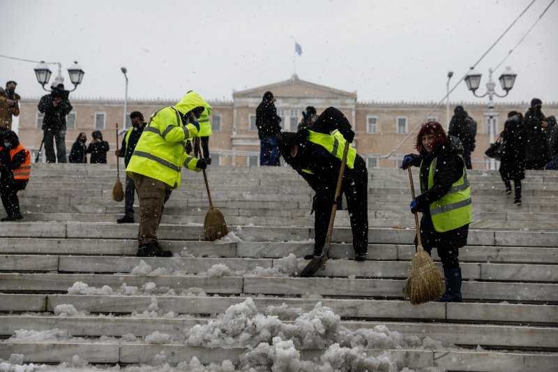 κακοκαιρία Μήδεια Αθήνα συνεργεία καθαρισμού