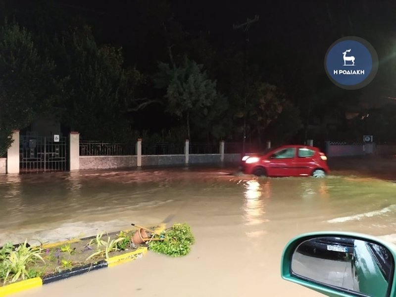 Σφοδρή κακοκαιρία έπληξε τη Ρόδο / Φωτογραφία: rodiaki.gr