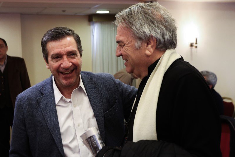 Χαμόγελα Γιώργου Καμίνη και Νίκου Μπίστη -Φωτογραφία:Eurokinissi/Χρήστος Μπόνης