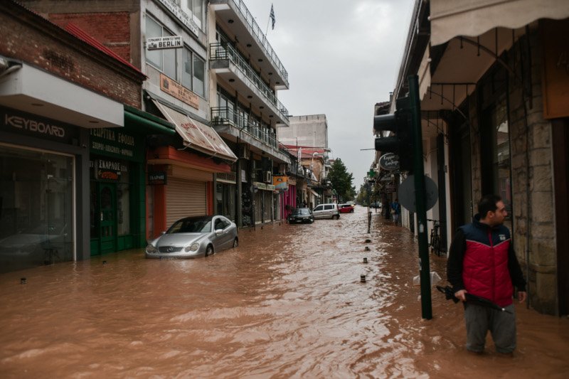 Εικόνες βιβλικής καταστροφής στην Καρδίτσα / Φωτογραφία: (EUROKINISSI/ΕΥΡΙΠΙΔΗΣ ΠΑΠΟΥΤΣΗΣ)