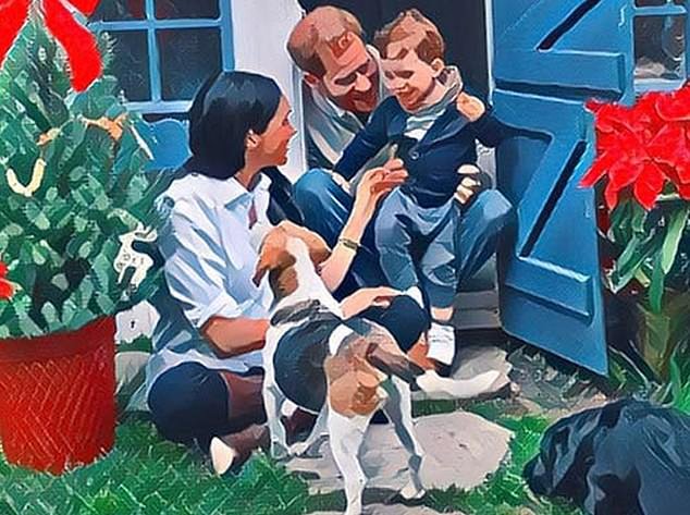 Μέγκαν Μαρκλ χάρι χριστουγεννιάτικη κάρτα