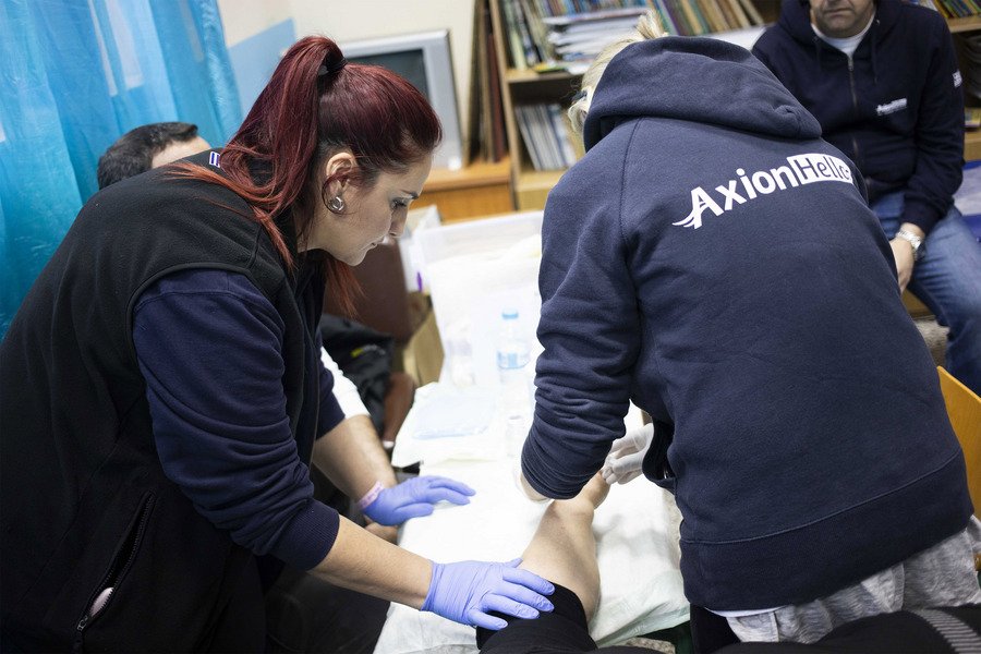 Mέλη της Axion Hellas επισκέπτονται τα απομακρυσμένα νησιά του Ιονίου Πελάγους, Μεγανήσι Καστό και Κάλαμο,/ΑΠΕ-ΜΠΕ/Katerina Avgerinou