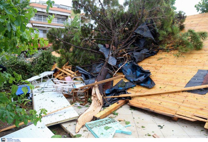 Εκτεταμένες οι καταστροφές στην Χαλκιδική