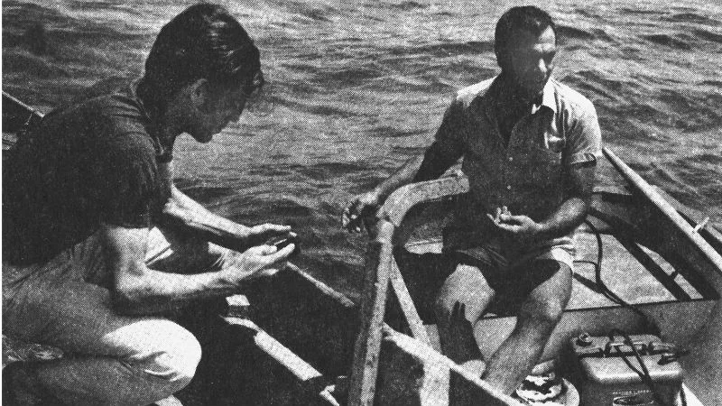 Ο Γιώργος Λιάνης και ο Στέλιος Καζαντζίδης κάπου στον Θερμαϊκό