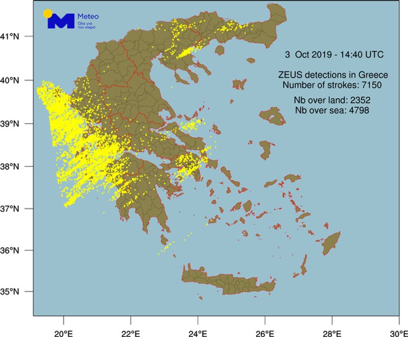 Χάρτης κεραυνών