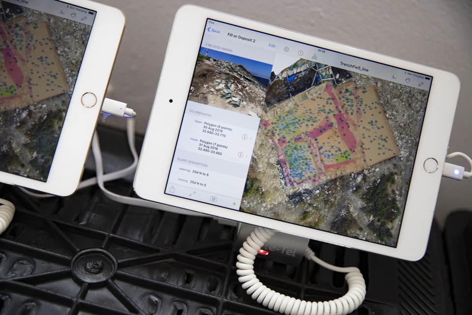 Στις ανασκαφές χρησιμοποιήθηκαν πρωτοποριακές μέθοδοι καταγραφής από τους αρχαιολόγους μέσω της εφαρμογής «i-DIG»