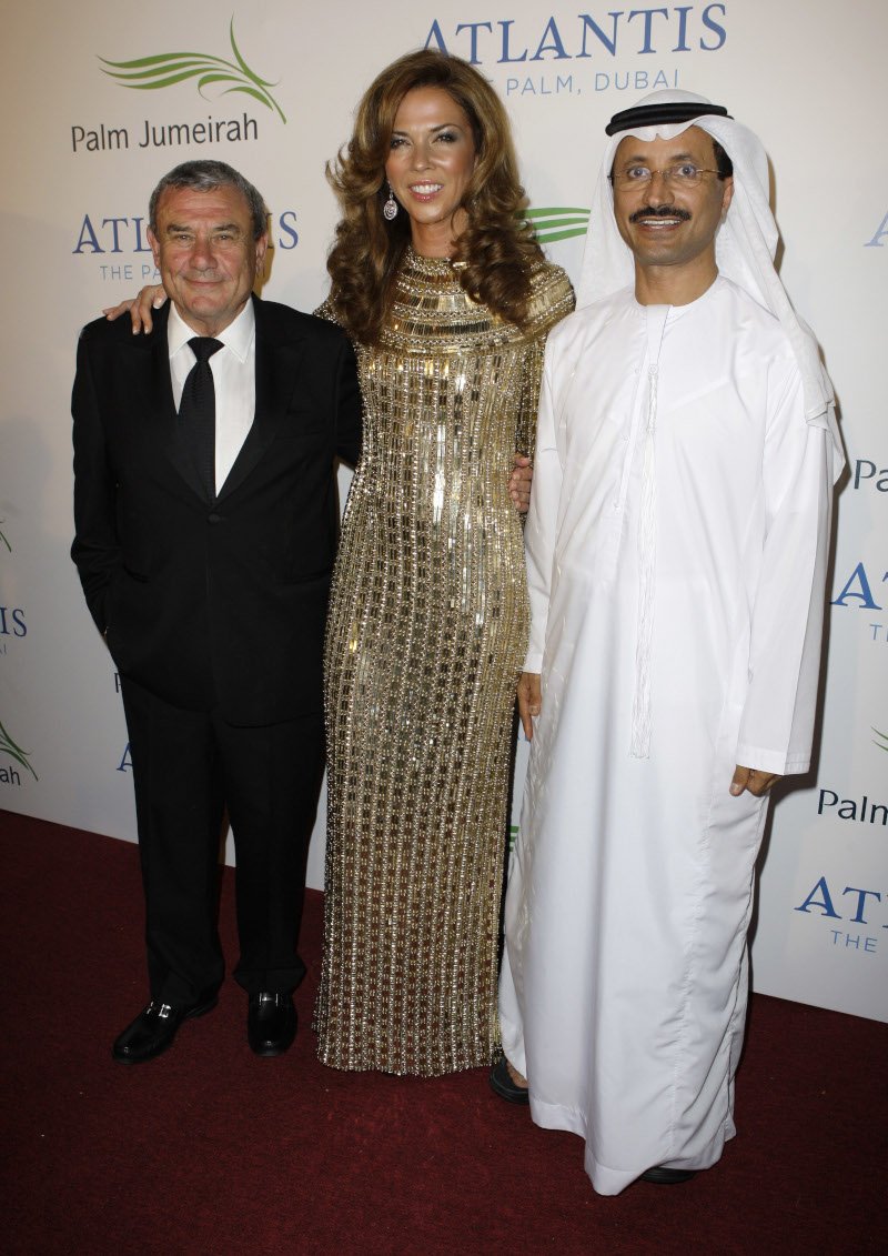 Ο Κέρζνερ με τη γυναίκα του Χέδερ και τον Sultan Ahmed bin Sulayem το 2008