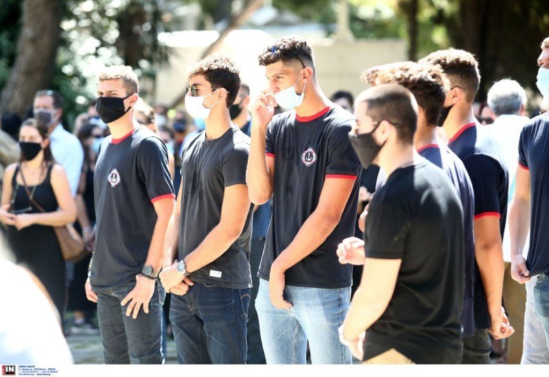 Από την κηδεία του Αλέξη Σταϊκόπουλου