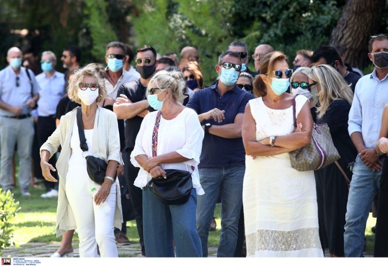 Από την κηδεία του Αλέξη Σταϊκόπουλου