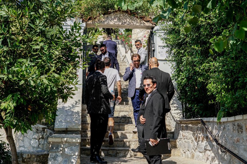 Στην εκκλησία όπου θα γίνει ο γάμος Μπαλατσινού - Κικίλια / Φωτογραφία: EUROKINISSI
