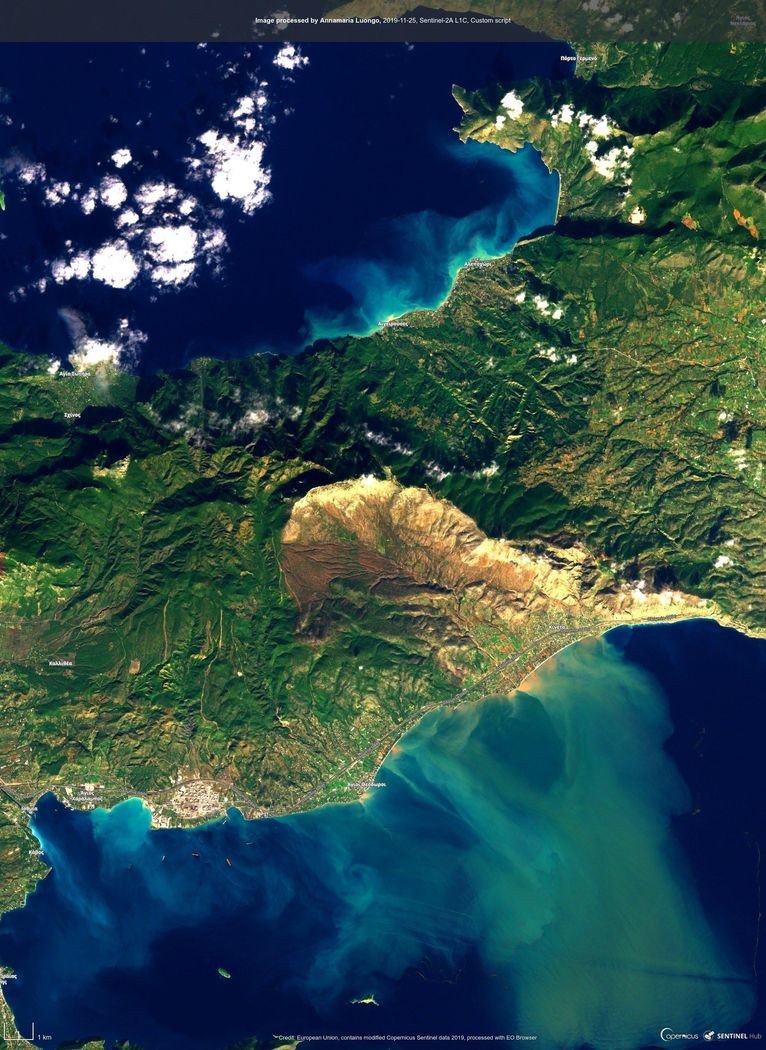 Η Κινέτα από ψηλά μετά τις σαρωτικές πλημμύρες