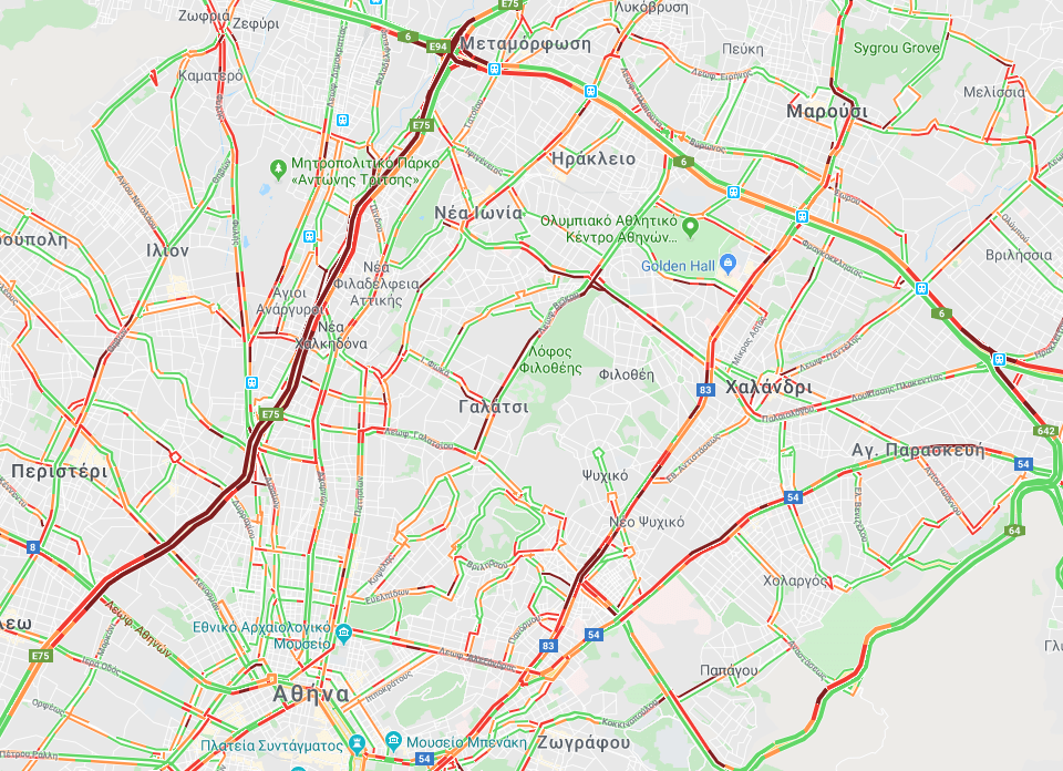 Πατήστε εδώ για να δείτε που εντοπίζονται προβλήματα στην κυκλοφορία
