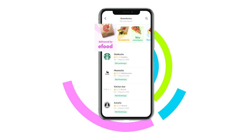 Βρες όλες τις νέες επιλογές στο efood πατώντας το φίλτρο “delivered by efood”