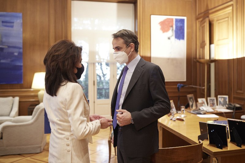 Κυριάκος Μητσοτάκης Γιάννα Αγγελοπούλου