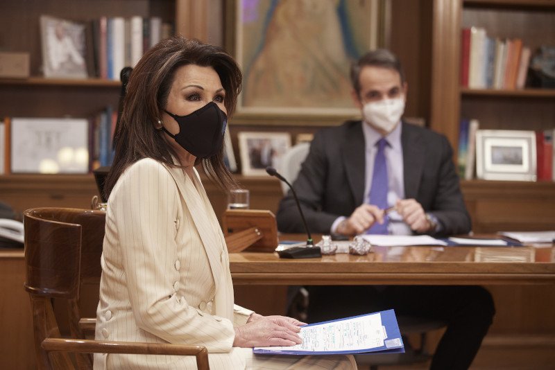 Κυριάκος Μητσοτάκης Γιάννα Αγγελοπούλου