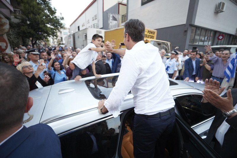 Η περιοδεία του Κυριάκου Μητσοτάκη στην Πάτρα