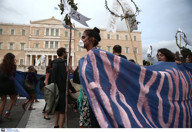 Μεγάλη πορεία στην Αθήνα για το κλίμα / Φωτογραφία: Intimenews/ΤΖΑΜΑΡΟΣ ΠΑΝΑΓΙΩΤΗΣ
