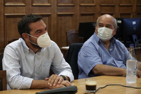 Αλέξης Τσίπρας και Νίκος Βούτσης -Φωτογραφία: EUROKINISSI/ΓΙΑΝΝΗΣ ΠΑΝΑΓΟΠΟΥΛΟΣ