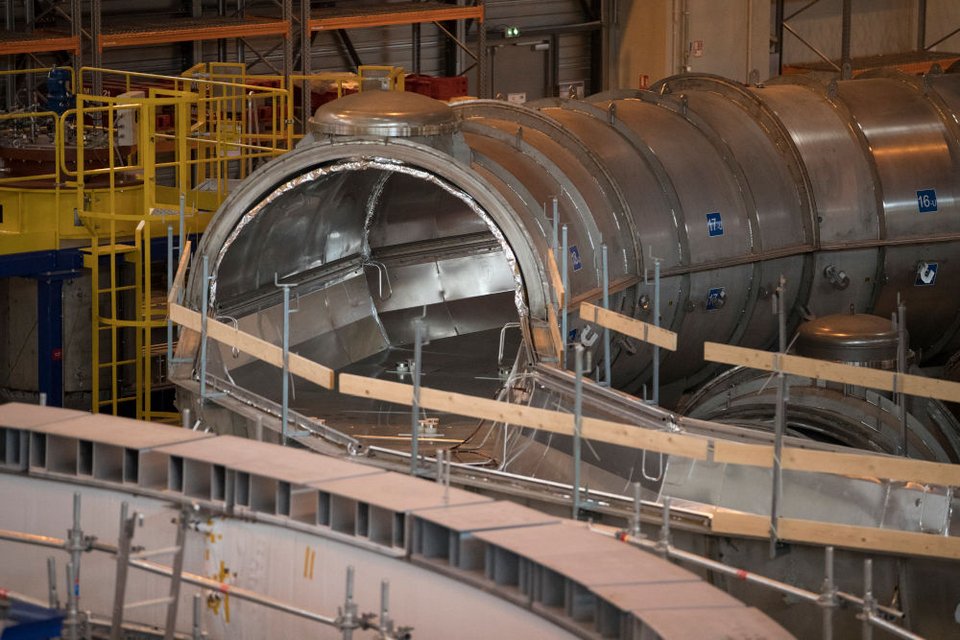 Τμήμα των εγκαταστάσεων του ITER