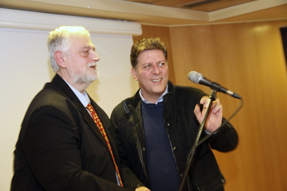 Ο Γιάννης Λοβέρδος με τον Μιλτιάδη Βαρβιτσιώτης