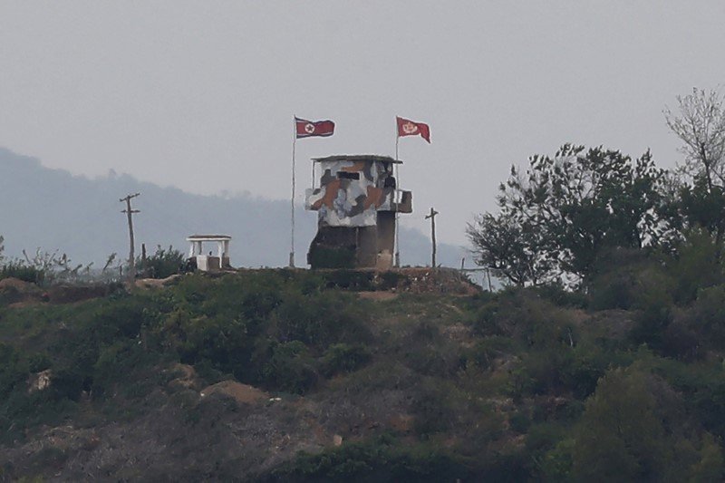 Θερμό επεισόδιο: Πυροβολισμοί στα σύνορα Βόρειας και Νότιας Κορέας -Φωτογραφία: AP Photo/Ahn Young-joon